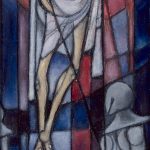 La Résurrection (premier projet de vitrail pour la Chapelle de Sévaz)