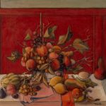 Fruits sur fond rouge (de)