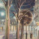 Le commencement de Pérolles et la gare, la nuit