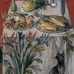 Nature morte au chat