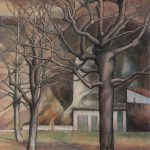 Arbres et falaise sur le terrain de la Planche